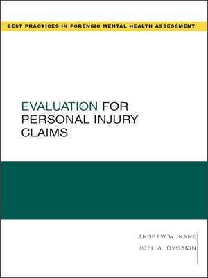 cover image of Evaluation for Personal Injury Claims